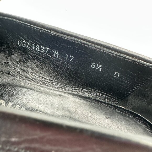 Salvatore Ferragamo Men Size 8.5D Black Leather Horsebit Loafer Dress Shoes - Picture 10 of 11